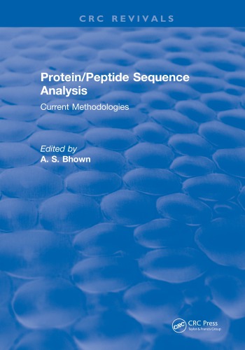 Protein/peptide sequence analysis : current methodologies