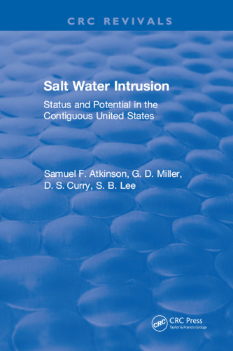 Salt water intrusion : status and potential in the contiguous United States