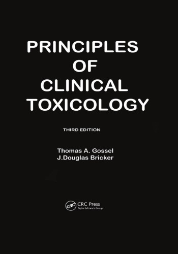 Principles Of Clinical Toxicology, Third Edition