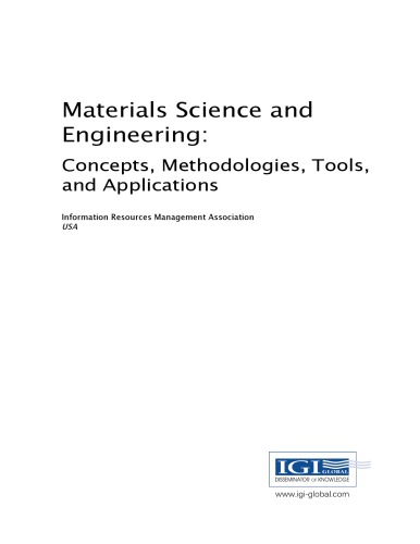 Materials and man's needs. Volume 3, Institutional framework for materials science and engineering : materials science and engineering : supplementary report of the Committee on the Survey of Materials Science and Engineering