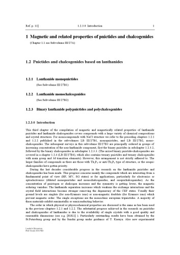 Magnetic Properties of Non-Metallic Inorganic Compounds Based on Transition Elements: Pnictides and Chalcogenides II (Binary Lanthanide Polypnictides)