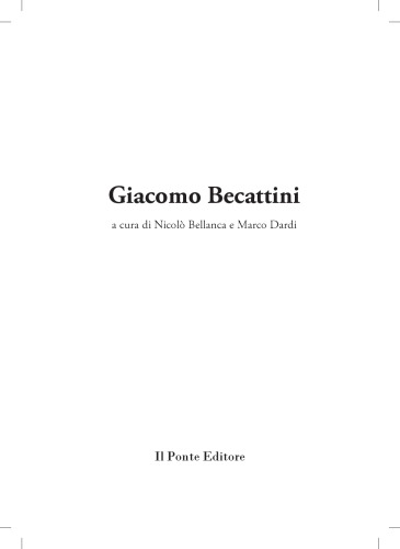 Giacomo Becattini