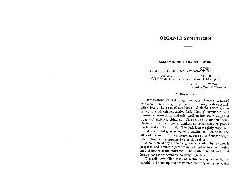 Organic Syntheses