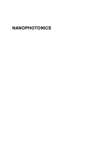 Nanophotonics