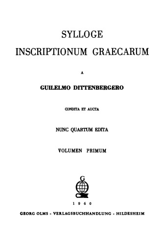 Sylloge inscriptionum graecarum