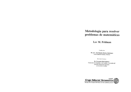 Metodología para resolver problemas de matemáticas