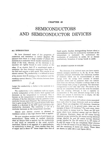 HCV Chapter 45 Semiconductors and Semiconductor Devices Concepts of Physics H C Verma IIT JEE Part 2 various Engineering Entrance Exams