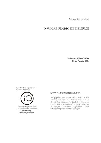 O Vocabulário de Deleuze