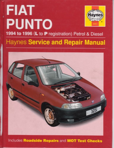 Fiat Punto (1994-1996 L to P Registration Petrol & Diesel) Haynes Service and Repair Manual