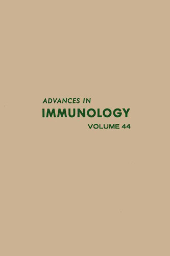 Advances in Immunology, Vol. 44