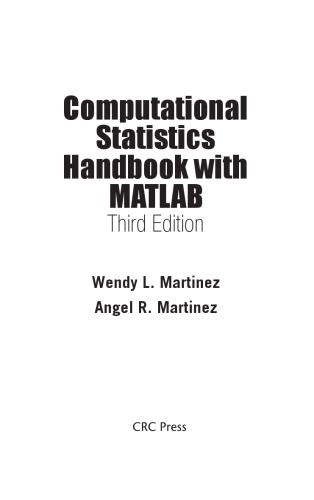 Computational Statistics Handbook with MatLab