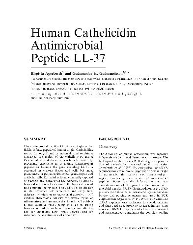 Human Cathelicidin Antimicrobial Peptide LL-37