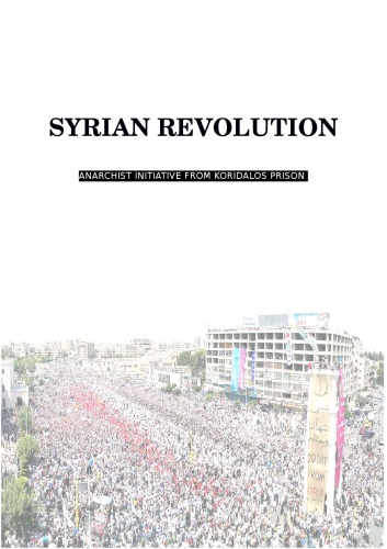 Syrian Revolution: Anarchist initiative from Koridalos prison