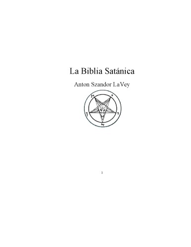 La Biblia Satánica