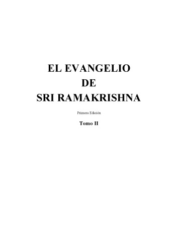 El evangelio de Sri Ramakrishna