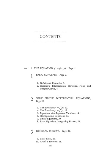 Ordinary Differential Equations