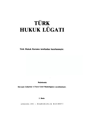 Türk Hukuk Lügatı