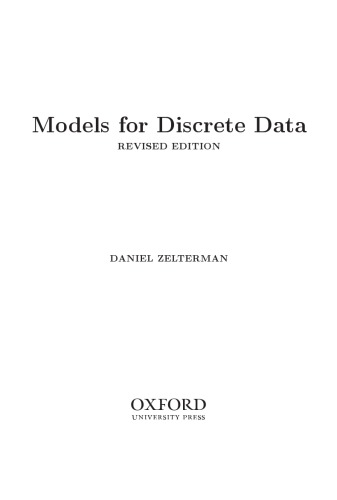 Models for Discrete Data