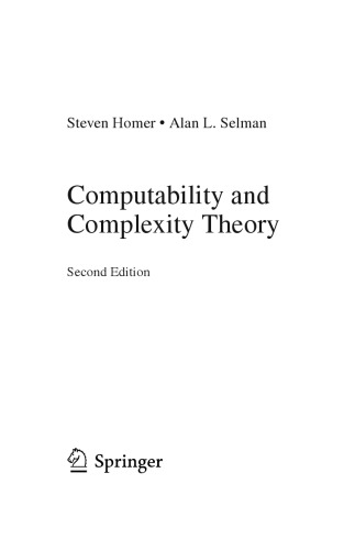 Computability and Complexity Theory