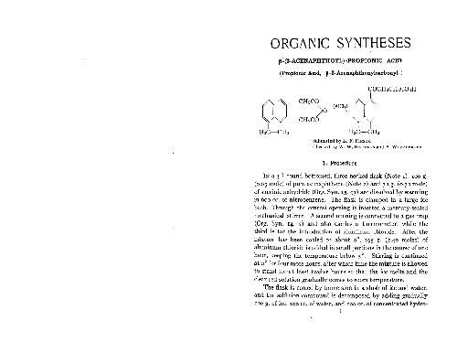 Organic Syntheses