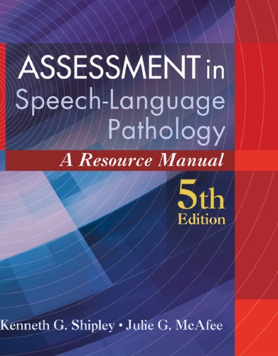 Assessment in Speech-language Pathology: A Resource Manual