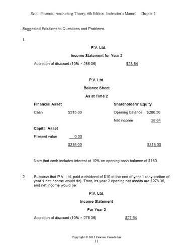 Solution Manual for Financial Accounting Theory