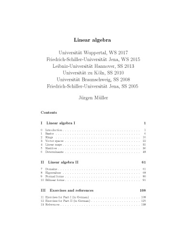 Linear algebra