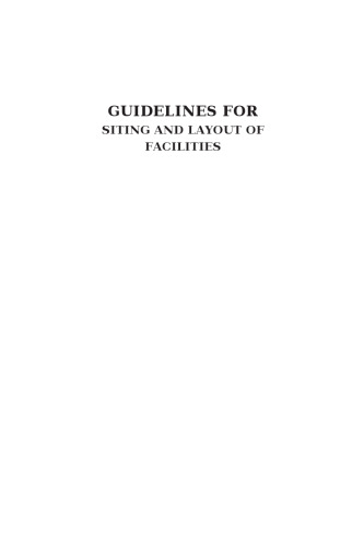 Guidelines for Siting and Layout of Facilities