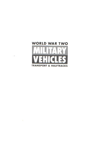 Wwii Transport & Halftracks