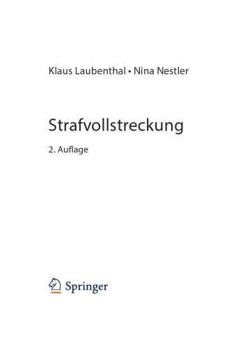 Strafvollstreckung