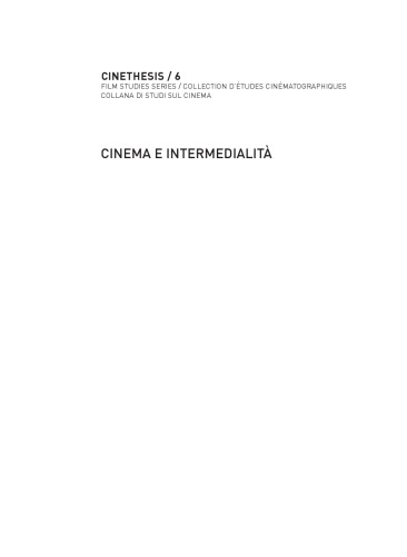 Cinema e intermedialità. Modelli di traduzione