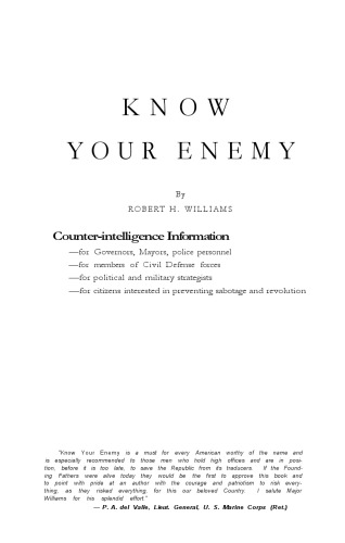 Know Your Enemy: Counter-intelligence Information