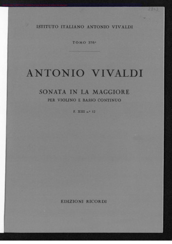 Sonata in la maggiore