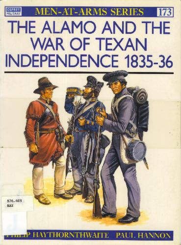 Alamo And Texan Independence War 1835-1836