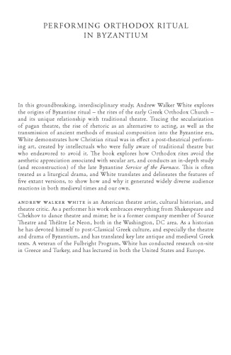 Performing Orthodox Ritual in Byzantium