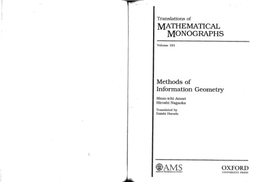 Methods of Information Geometry