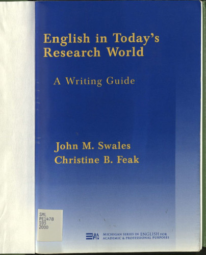 English in Today’s Research World: A Writing Guide