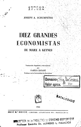 Diez grandes economistas: de Marx a Keynes