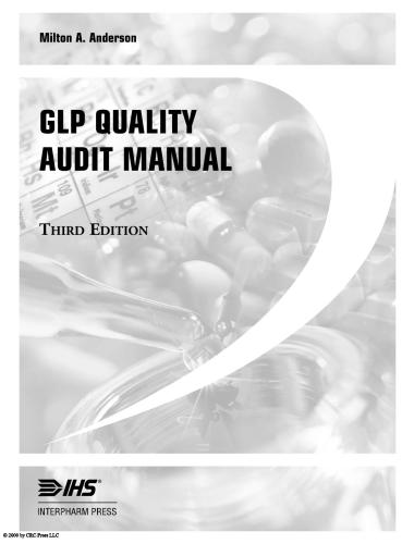 GLP quality audit manual