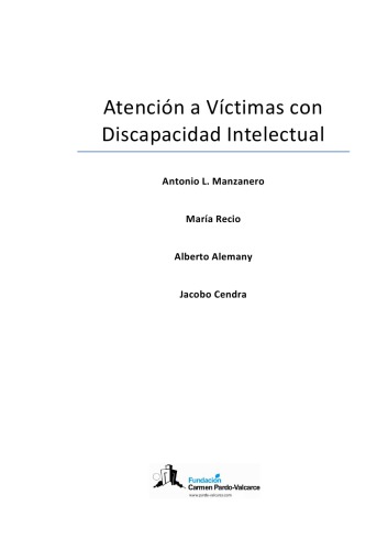 Atención a Víctimas con Discapacidad Intelectual. Manual