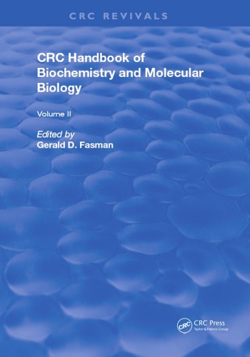 CRC handbook of biochemistry and molecular biology : Proteins, Volume II