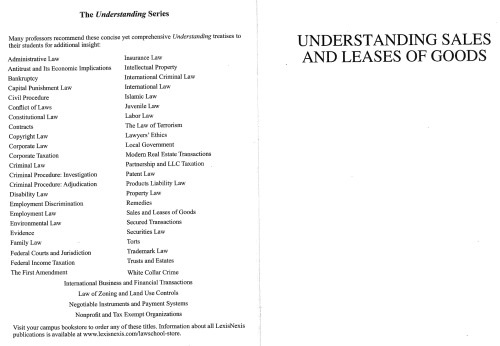 Understanding Sales and Leases of Goods