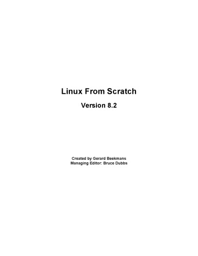 Linux From Scratch, Version 8.2