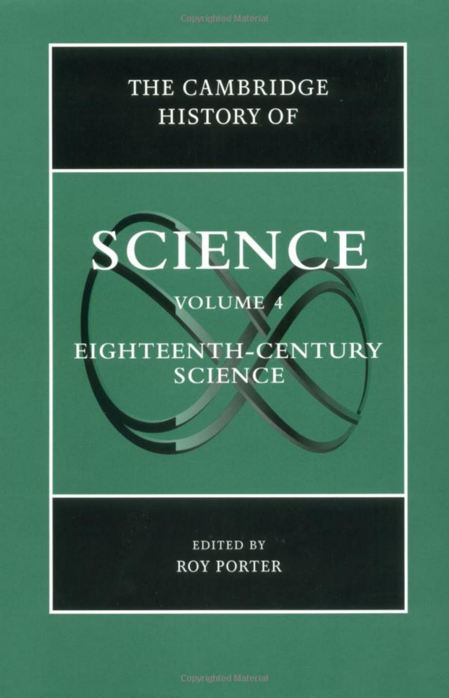 The Cambridge History of Science Vol 4 The Eighteenth-Century Science