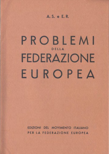 Problemi della Federazione europea