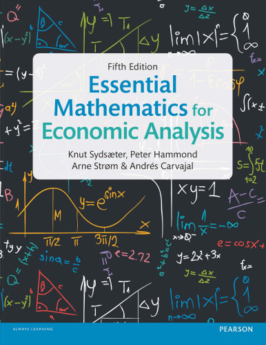 Essential mathematics for economic analysis