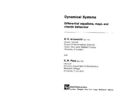 Dynamical systems. Differential equations, maps and chaotic behaviour