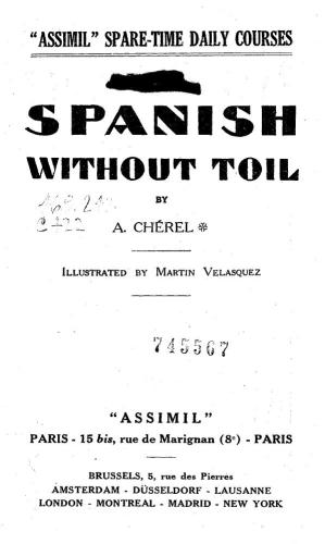 Spanish without toil [book and audio]