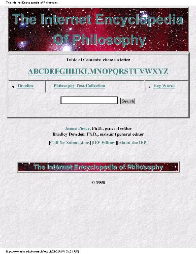 The Internet Encyclopedia of Philosophy