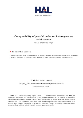 La composition des codes parallèles sur plates-formes hétérogènes